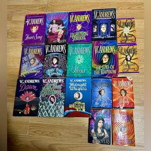 Lot of (17) V.C. Andrew’s books (used)